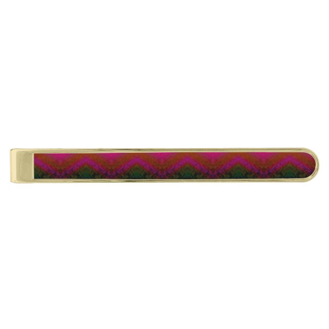 Rose Ember Fade Gold Finish Tie Bar (Front)