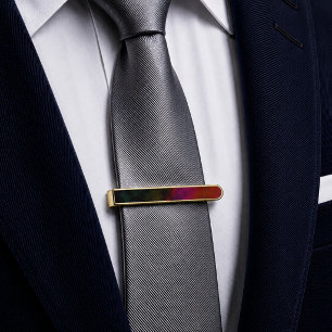 Rose Ember Fade Gold Finish Tie Bar