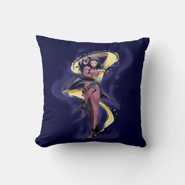 Rose Energy Throw Pillow (Front)