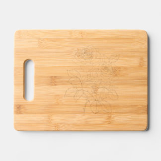 Rose Engraved Cutting Board