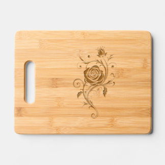 Rose Engraved Cutting Board