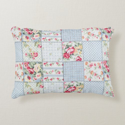 Rose Fabric Elegant Background Design Accent Pillow
