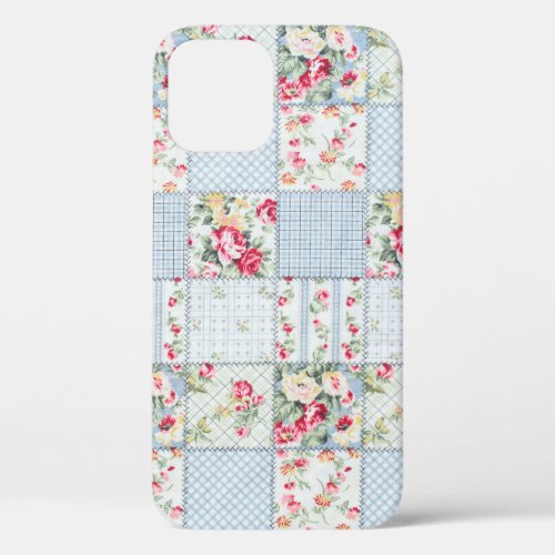 Rose Fabric Elegant Background Design iPhone 12 Case
