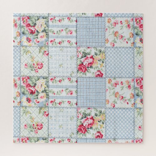 Rose Fabric Elegant Background Design Jigsaw Puzzle