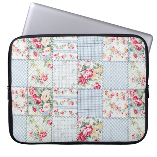 Rose Fabric Elegant Background Design Laptop Sleeve