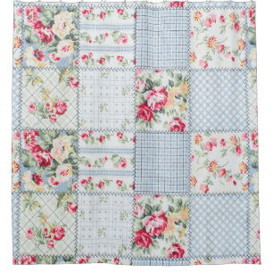 Rose Fabric: Elegant Background Design Shower Curtain