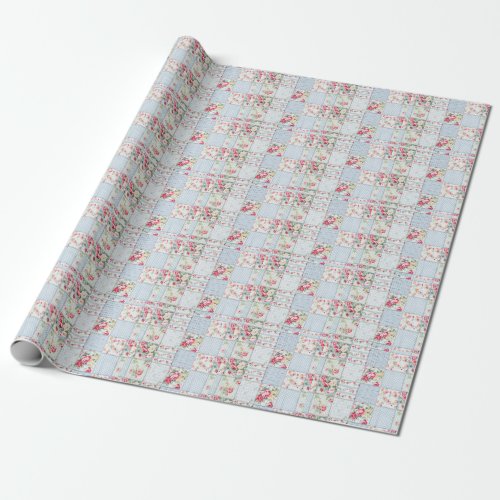 Rose Fabric Elegant Background Design Wrapping Paper