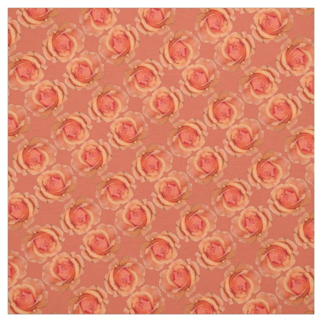 Rose Fabric Orange Rose Fabric Customized Textiles (Swatch)