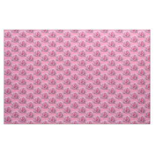 Rose Fabric Pink Rose Fabric Cotton or Poly Custom