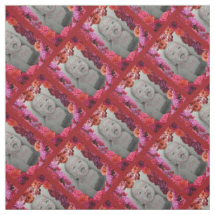 Rose Fabric Rose Frame Fabric Custom Photo Fabric