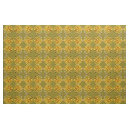Rose Fabric Yellow Rose Fabric Gold Flower Fabric