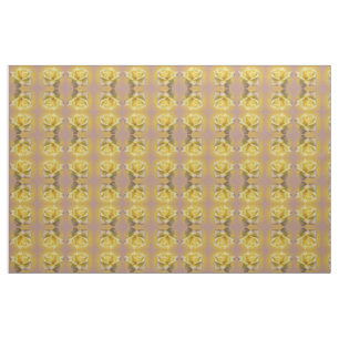 Rose Fabric Yellow Rose Fabric Gold Flower Fabric