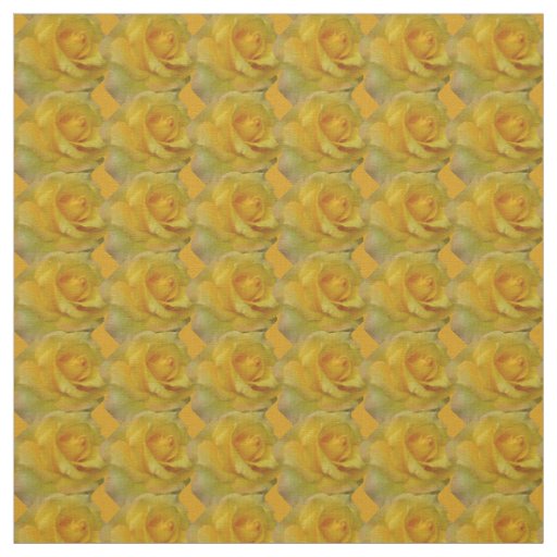 Rose Fabric Yellow Rose Fabric Gold Flower Fabric