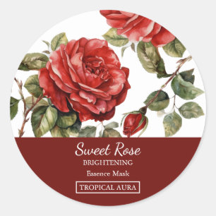Rose Facial Mask Label