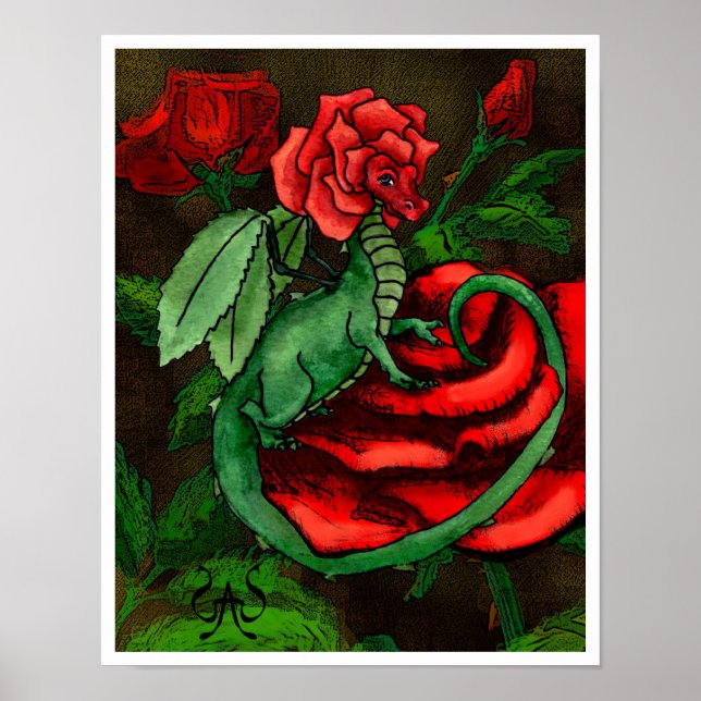 Rose Fairy Dragon Poster (Front)