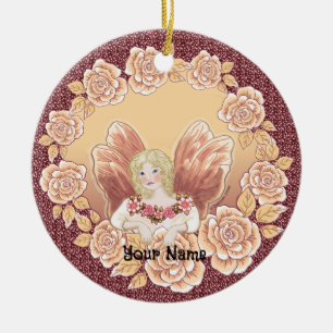 Rose Fairy Ring fairy ornament