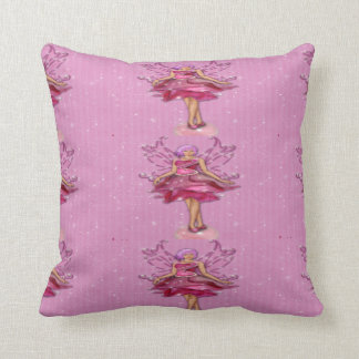 Rose Fairy Throw Pillow