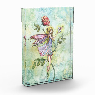 Rose Fairy with Tiny Bunny Fairy Fantasy Art Award