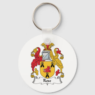 Rose Family Crest Keychain