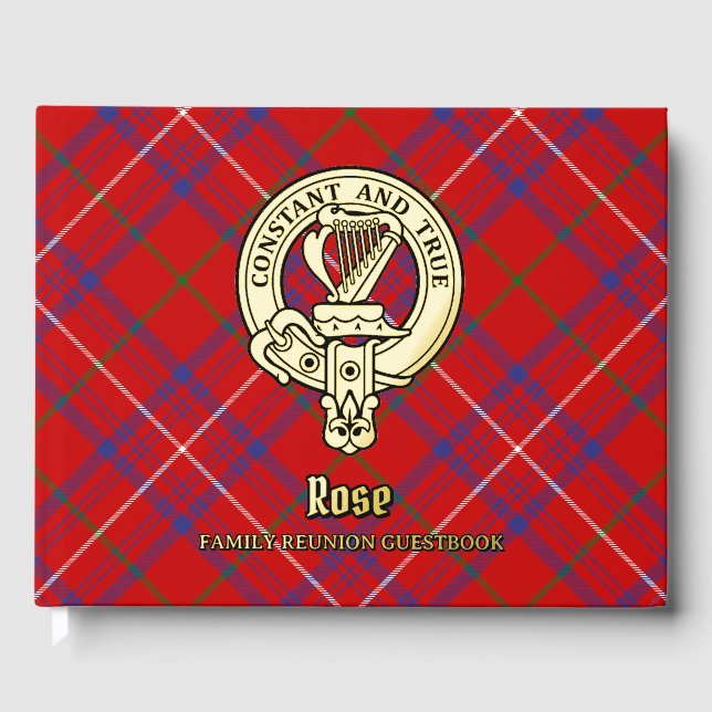 Rose Family Reunion Guest Book (Front)