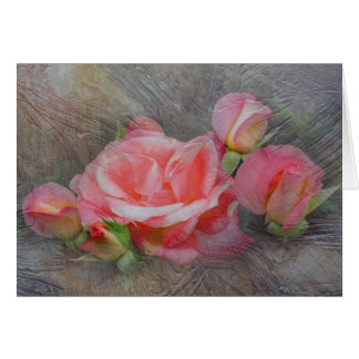 Rose Family Textured Cards