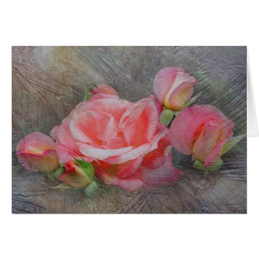 Rose Family Textured Cards (Front Horizontal)
