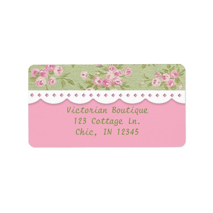 Rose Fancy Address Label Zazzle