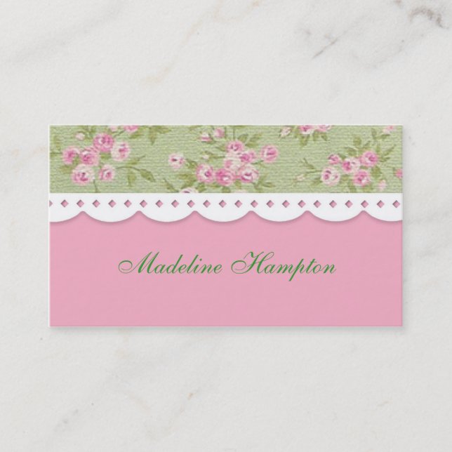 Rose Fancy Business Card (Front)