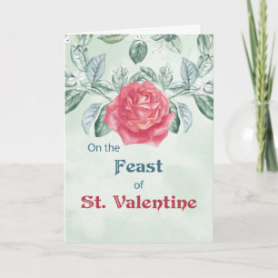 Rose Feast of St. Valentine Holiday Card