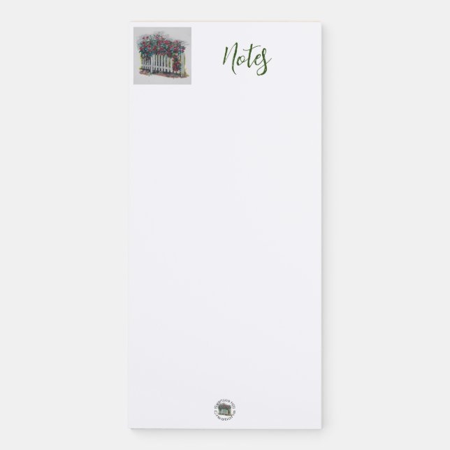 Rose Fence Note Pad (Front)
