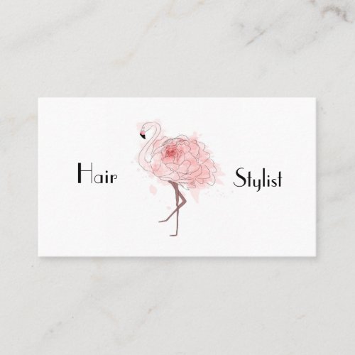 Rose Flamingo Business Card