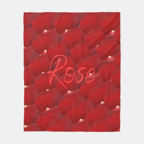 Rose Fleece Blanket