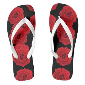 Rose Flip Flops for Women | Elegant Floral Sandals