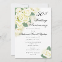 Rose Floral Bouquet 50th Wedding Anniversary Party