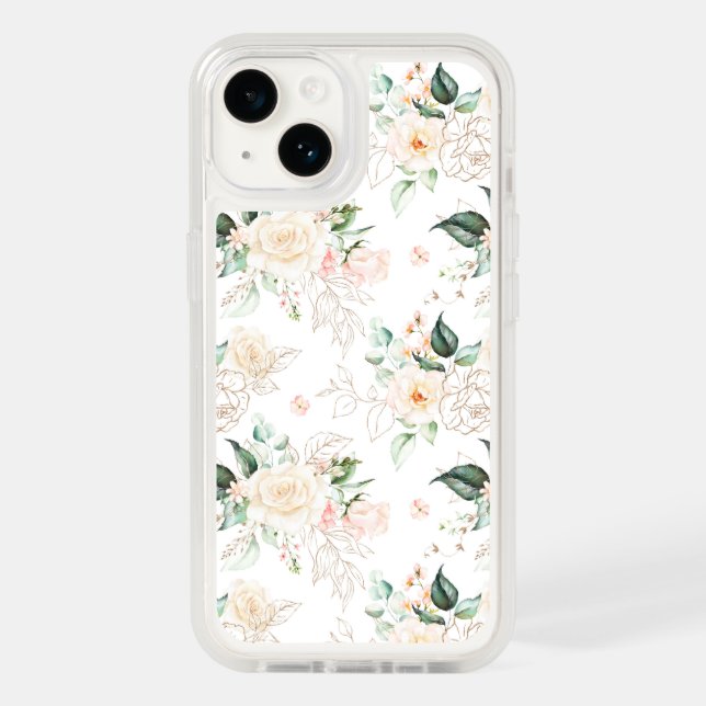 Rose Floral Garden Pattern Otterbox iPhone Case (Back)