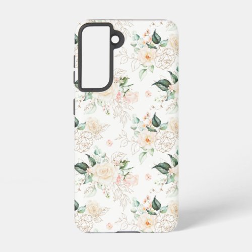 Rose Floral Garden Pattern Samsung Galaxy S21 Case
