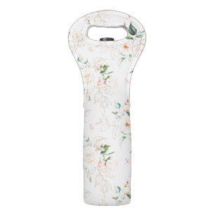 Rose Floral Garden Pattern Wine Bag