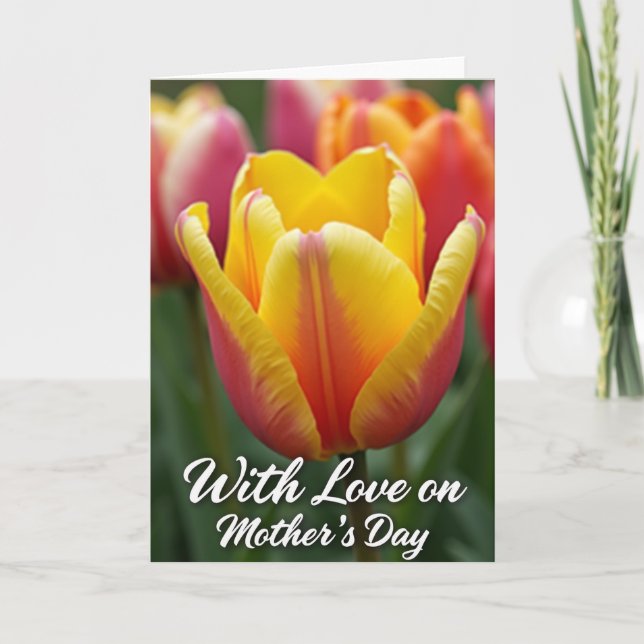 Rose Floral Mothers Day Love Card (Front)