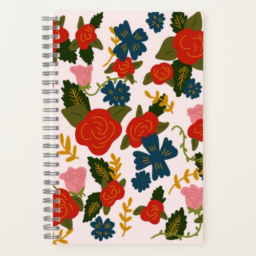 Rose Floral Patch Notebook
