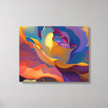Rose flower,abstract full color, print on demand 