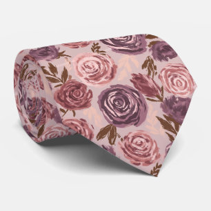 Rose Flower Boyfriend Vineyard Wedding Neck Tie