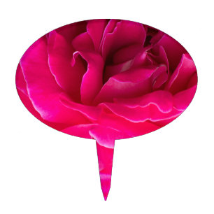Rose flower cake topper