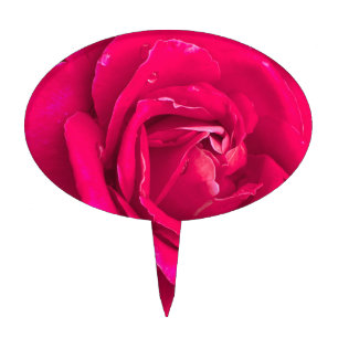 Rose flower cake topper