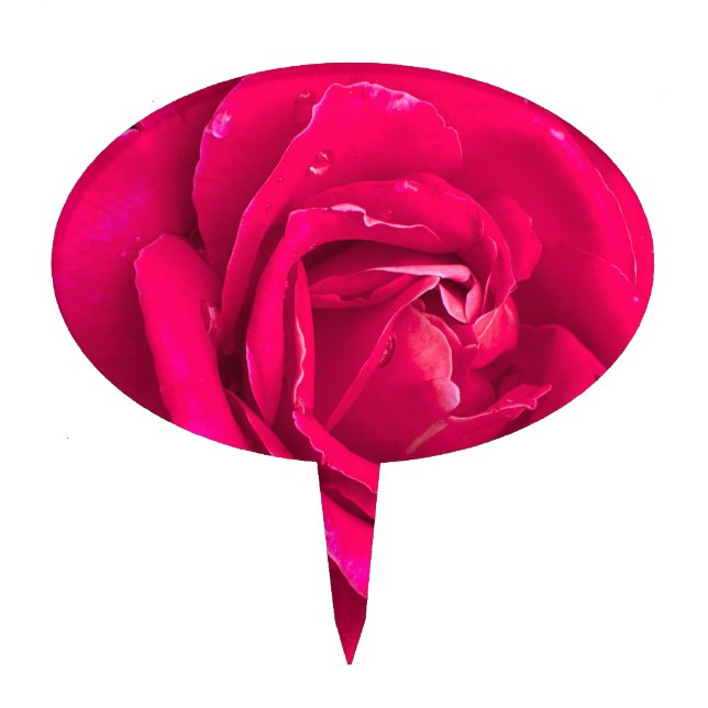 Rose flower cake topper (Front)