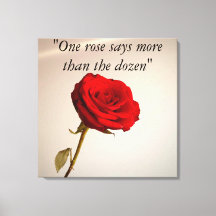 Rose flower canvas print "Beauty Blooms"