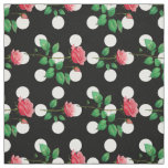 Rose Flower Floral Polka-dots Textile Fabric