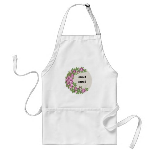 Rose flower garland adult apron