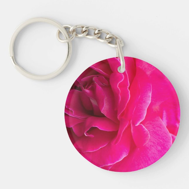 Rose flower keychain (Front)