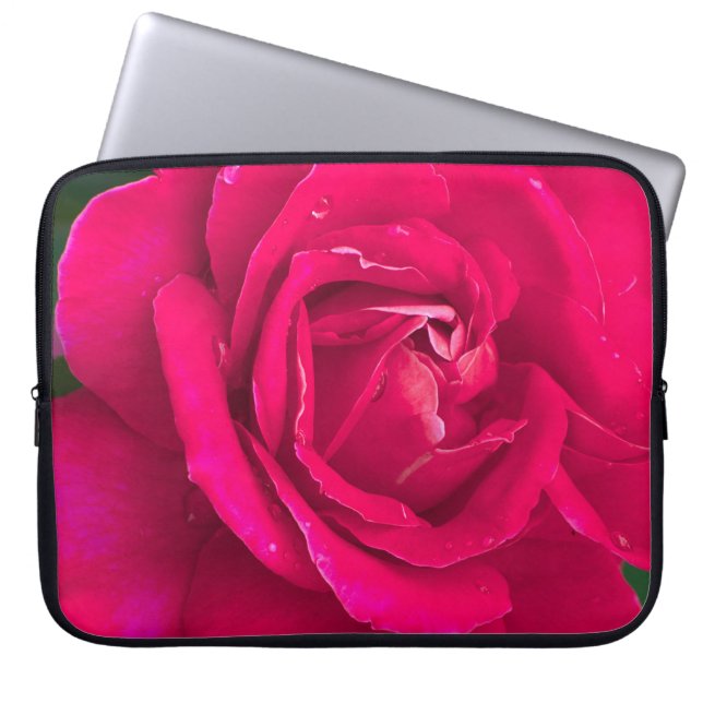 Rose flower laptop sleeve (Front)