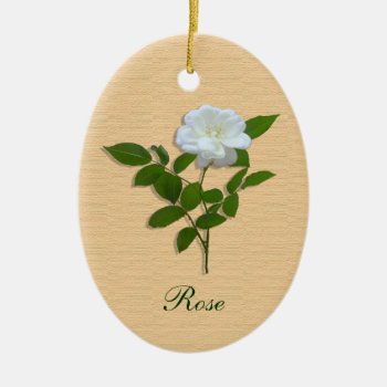 Rose Flower Ornament by YANKAdesigns at Zazzle